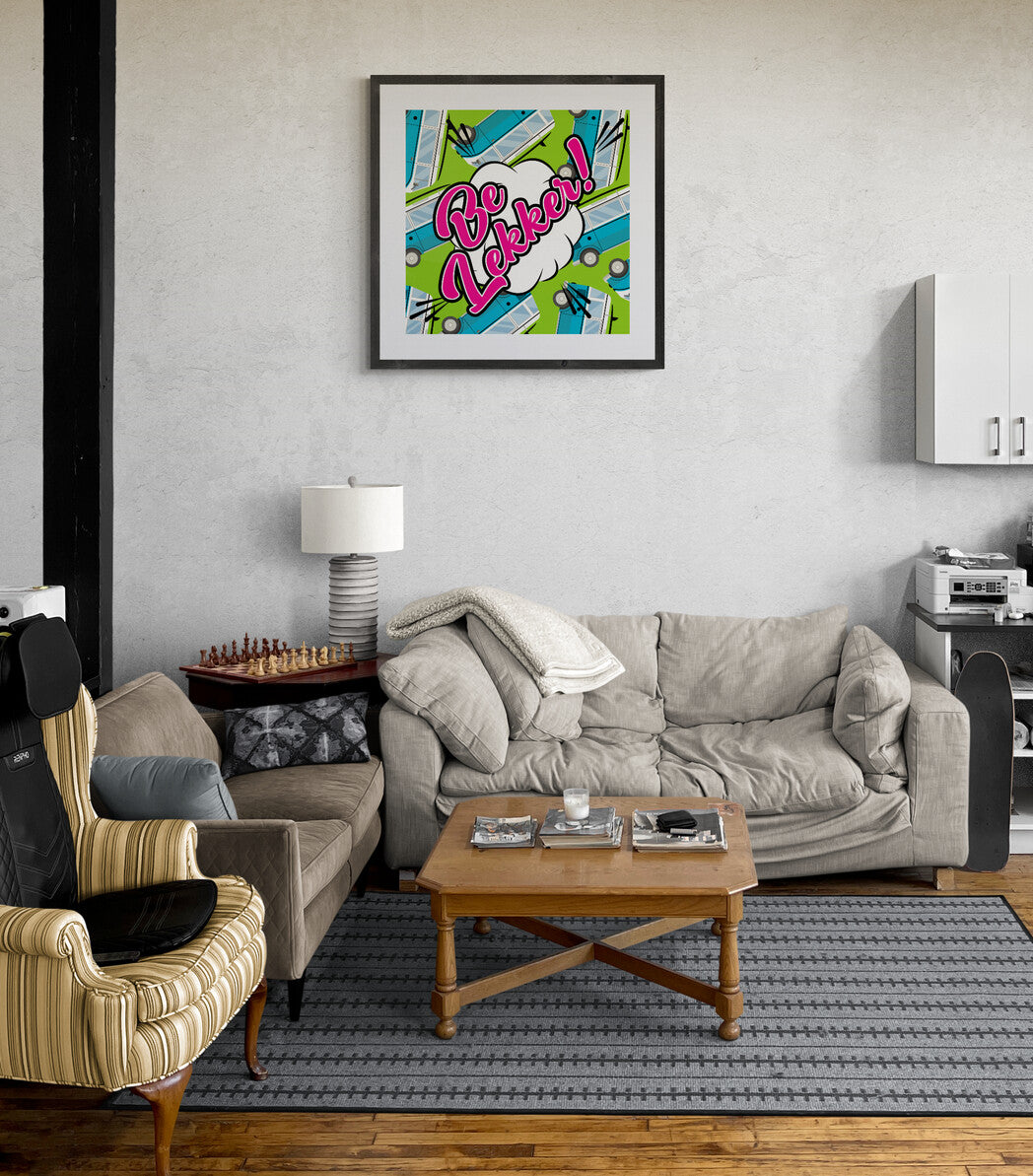 Be Lekker! - Art Print - 42cm x 42cm
