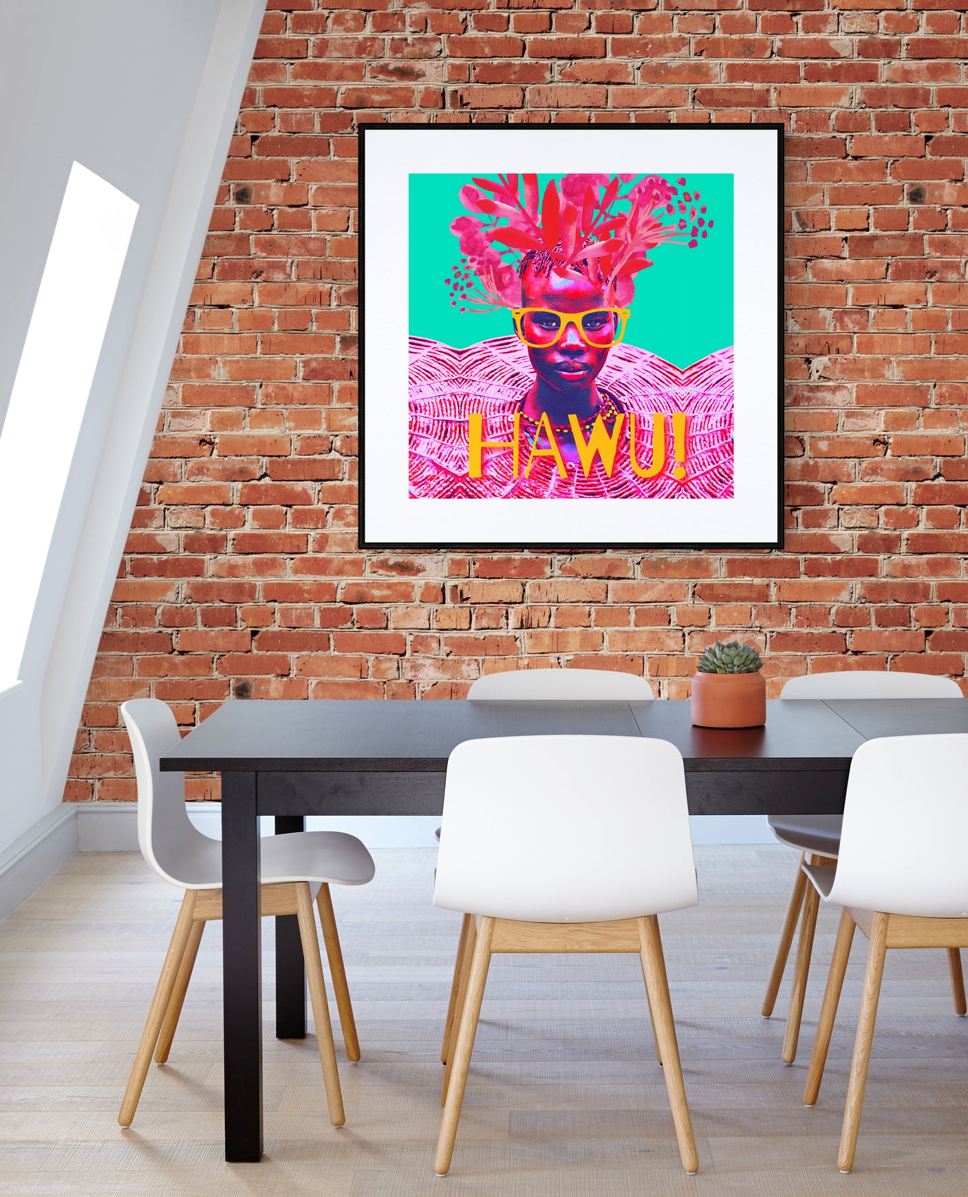 Hawu! - Art Print - 42cm x 42cm