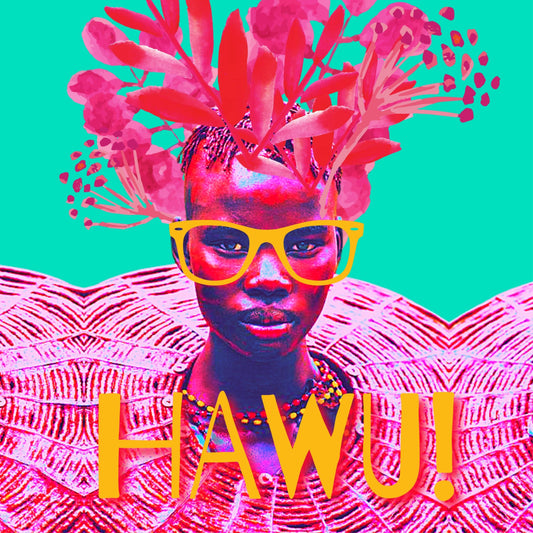 Hawu! - Art Print - 42cm x 42cm