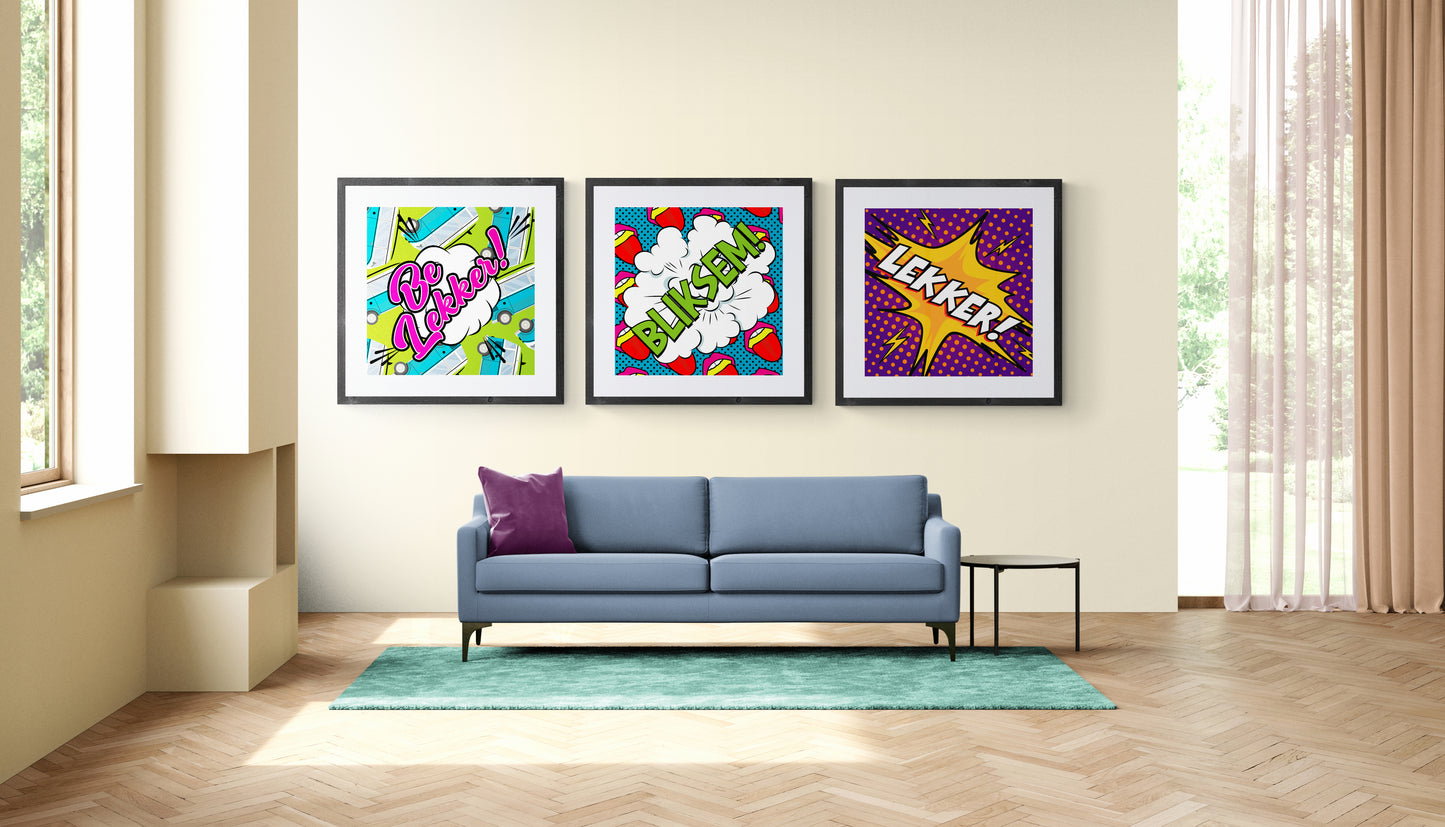 Be Lekker! - Art Print - 42cm x 42cm