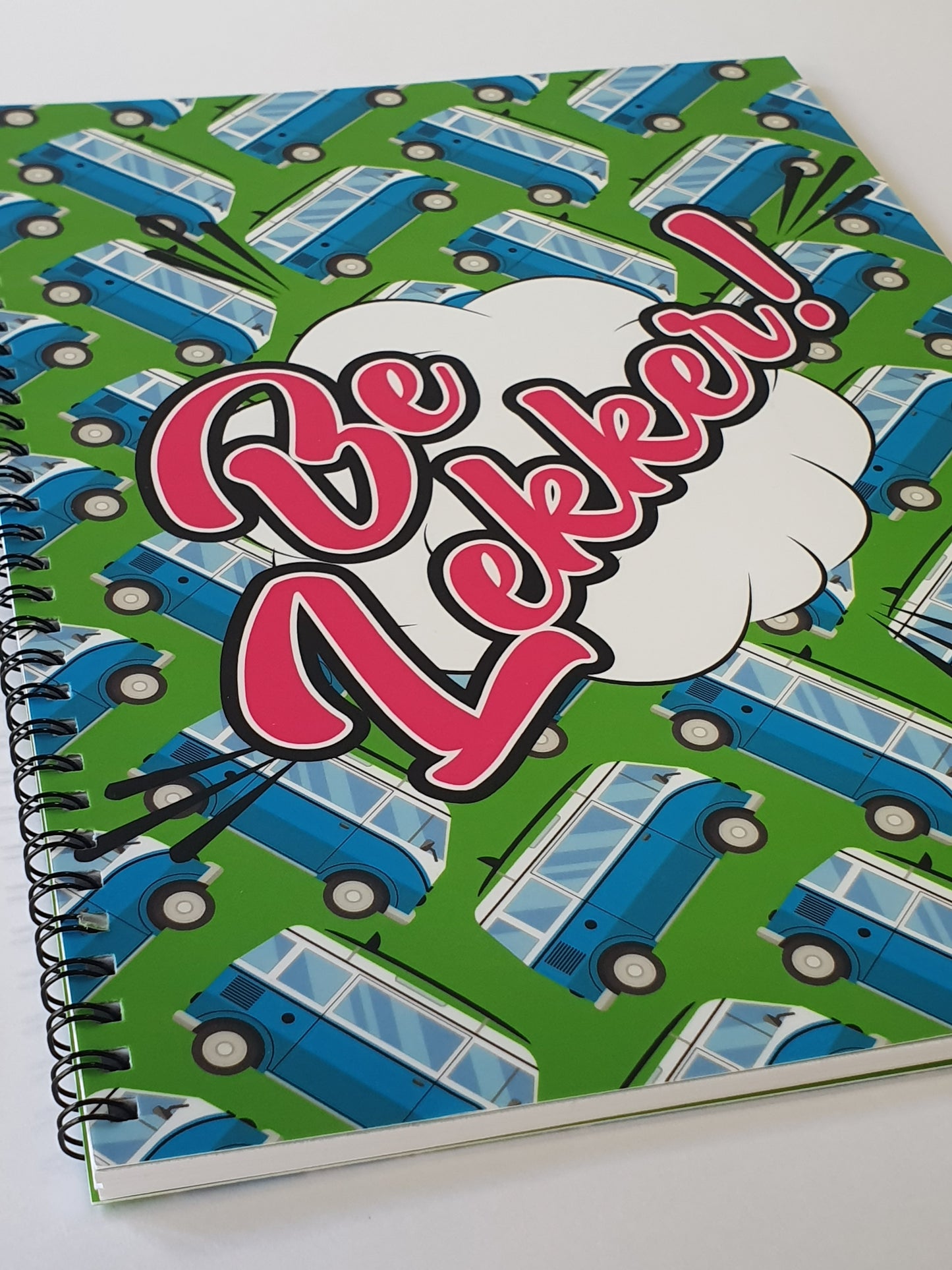 Be Lekker! A4 spiral-bound notebook