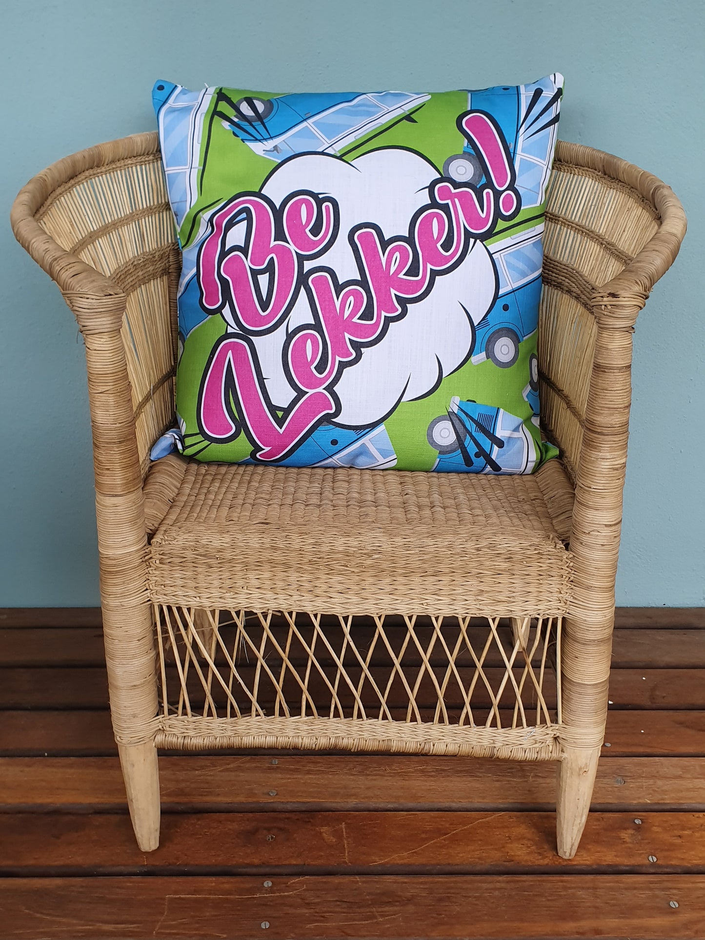 'Be Lekker!' Cushion Cover - 55cm x 55cm