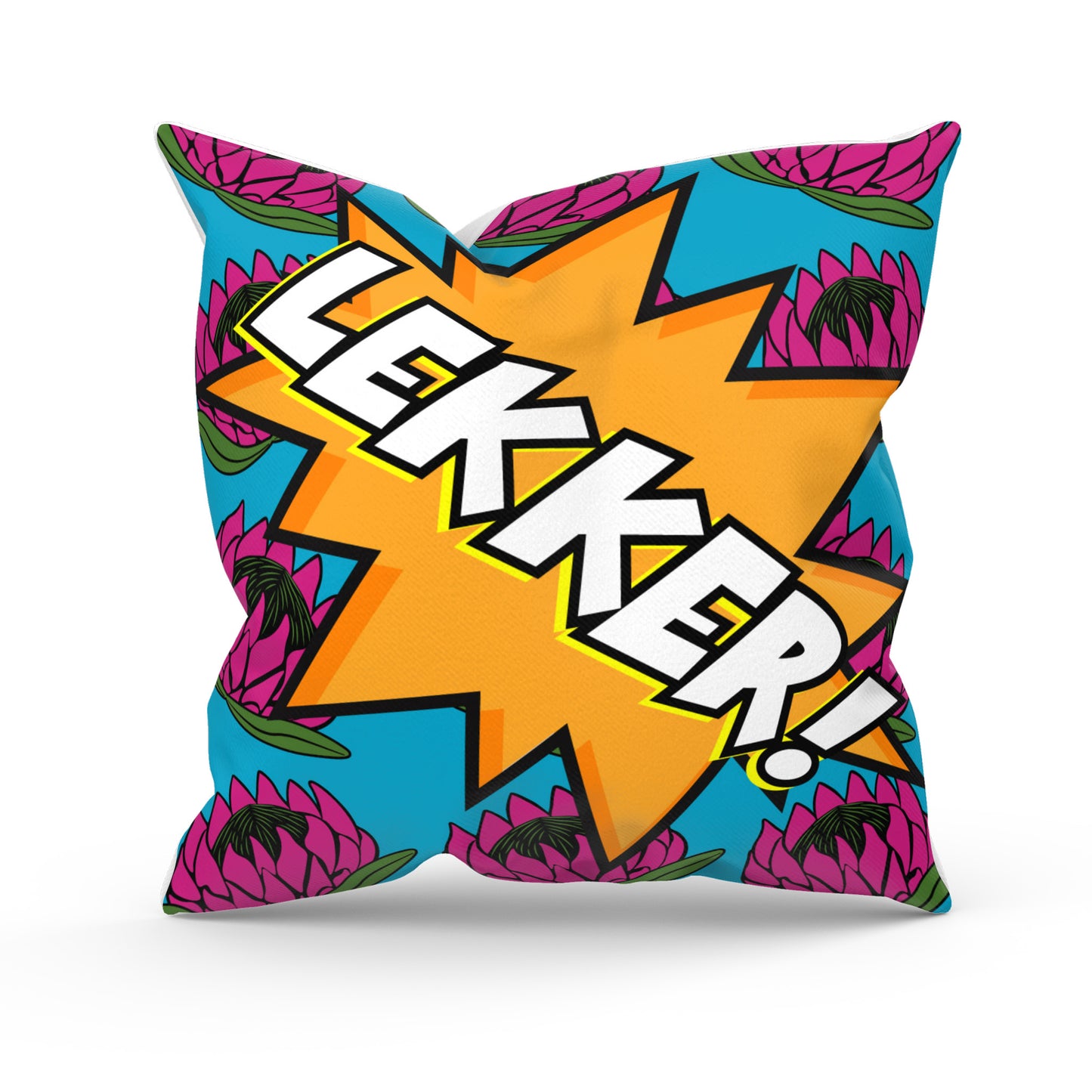 'Lekker!' Cushion Cover - 55cm x 55cm