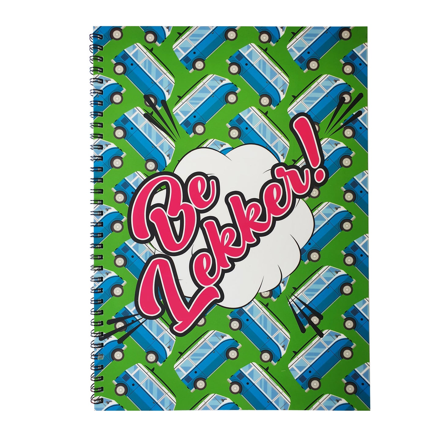 Be Lekker! A4 spiral-bound notebook