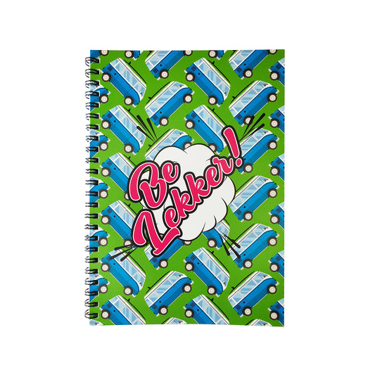 'Be Lekker' A5 spiral-bound notebook